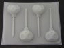 159sp ET Alien Face Chocolate or Hard Candy Lollipop Mold